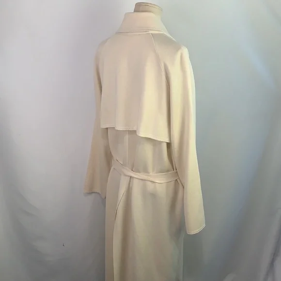 Rodier VTG cream knit long with belt jacket - Picture 8 of 11